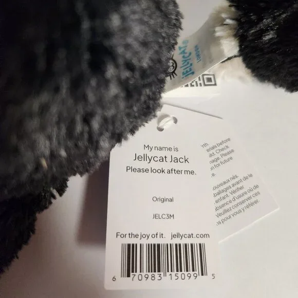 Jellycat Jack Cat Plush JELC3M 14" Tall Authentic Jellycat London New - Picture 6 of 7